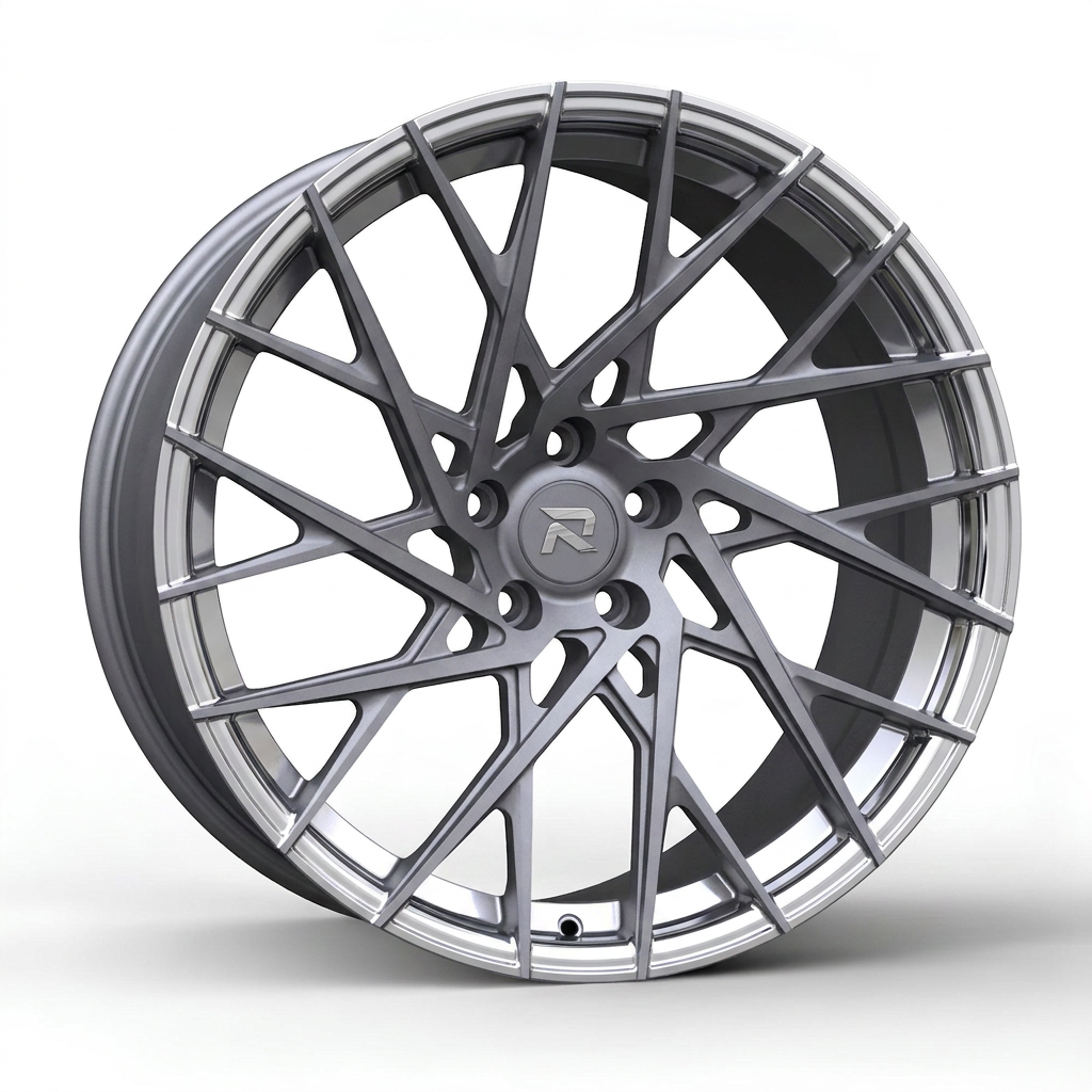 RZR CXV forged wheel — Frozen Grey Matte / Polished Lip