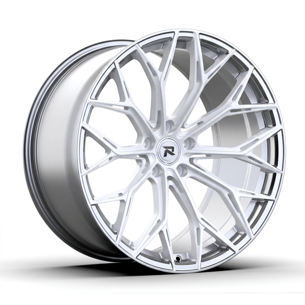 RZR CLI forged wheel — Gloss White / Polished Lip