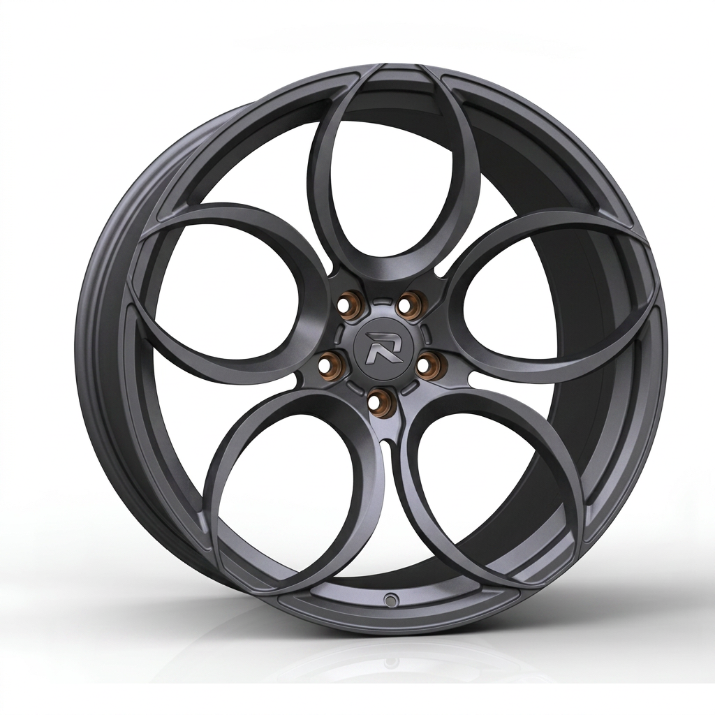 RZR CLXXXIX forged wheel — Matte Anthracite / Bronze Hardware