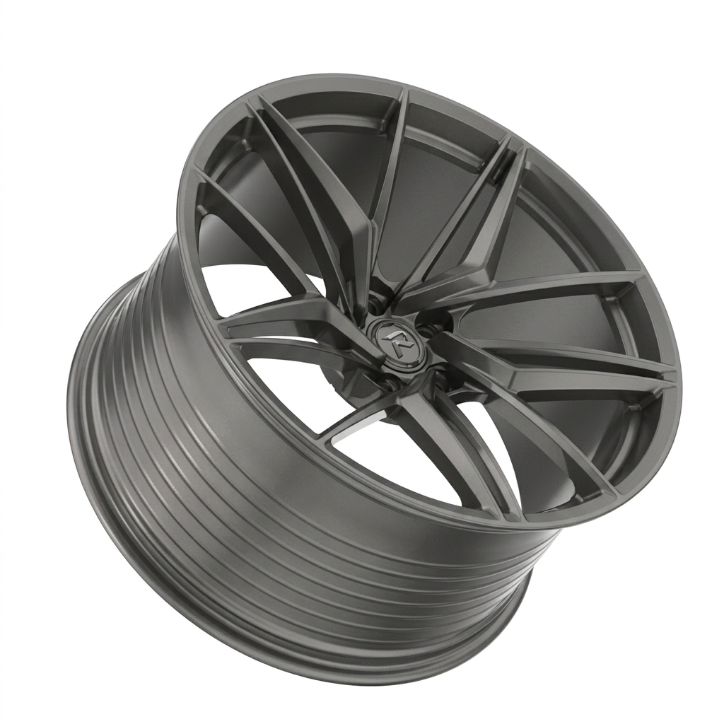 RZR LXXV forged wheel — Satin Titanium Grey