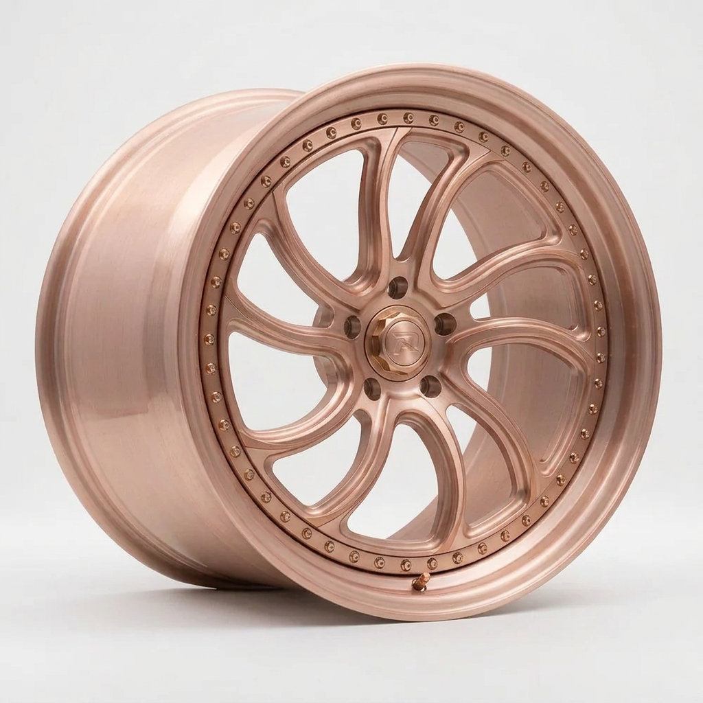 RZR XXXV forged wheel — Brushed Rose Gold