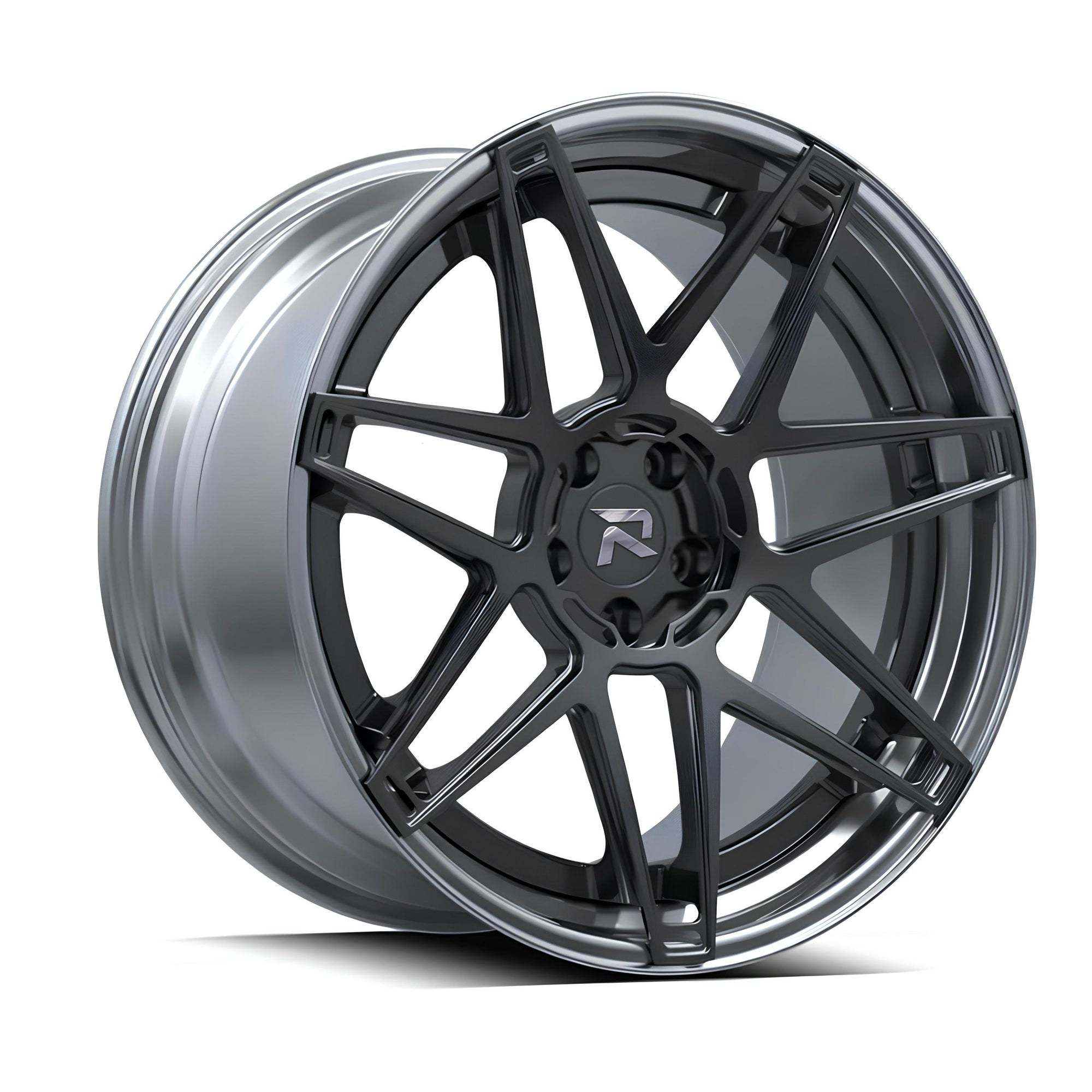 RZR XCVIII forged wheel for Ferrari 296 GTB — A twisted classic five-spoke design.