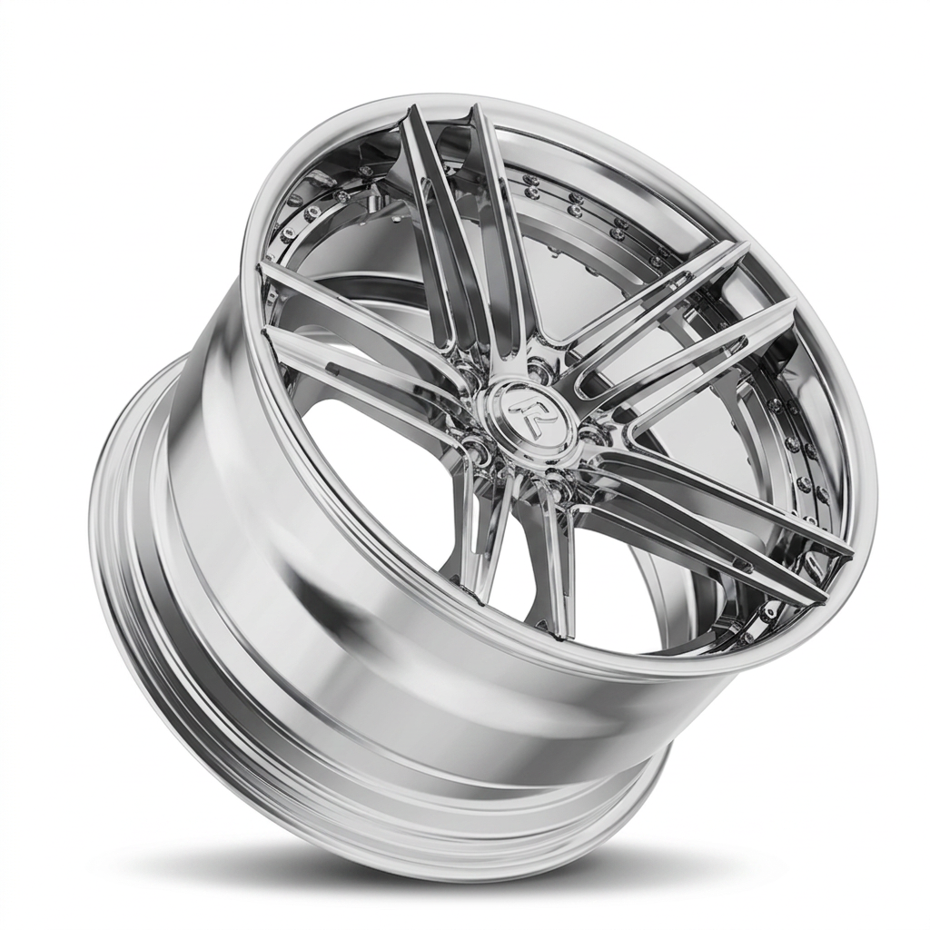 RZR LXIX forged wheel — Full Polished Chrome