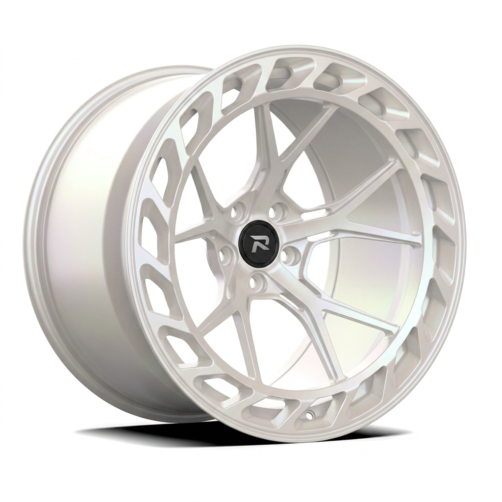 RZR CLXXXV forged wheel — Satin White Pearl