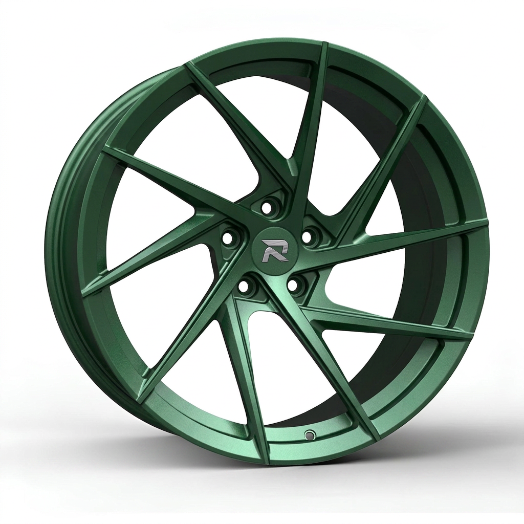 RZR CXI forged wheel — Satin Emerald Metallic