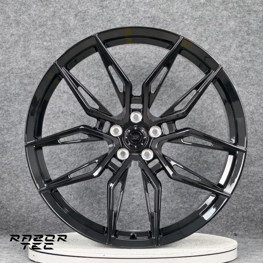 22’ GLOSS BLACK FORGED WHEELS completed