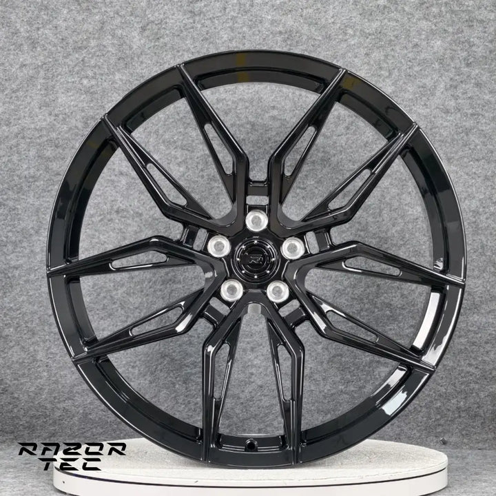 22’ GLOSS BLACK FORGED WHEELS completed