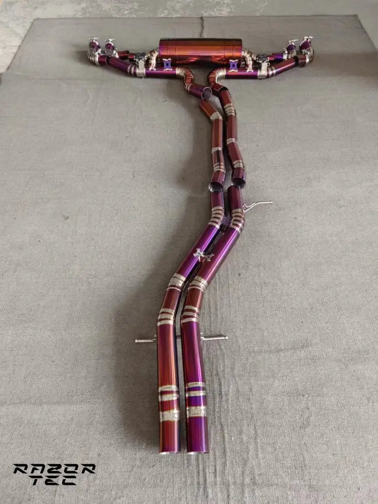 BENTLEY BENTAYGA RAZOR TITANIUM CATBACK EXHAUST - PURPLE EDITION