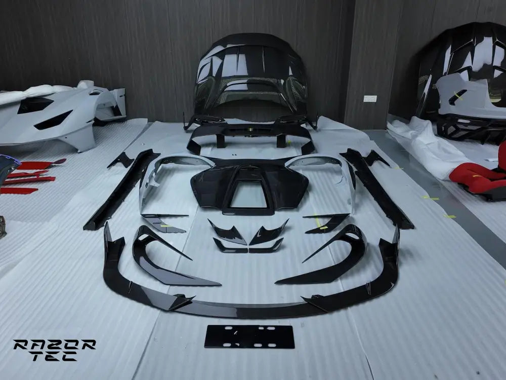 FERRARI 296 CARBON FIBER RAZOR BODY KIT