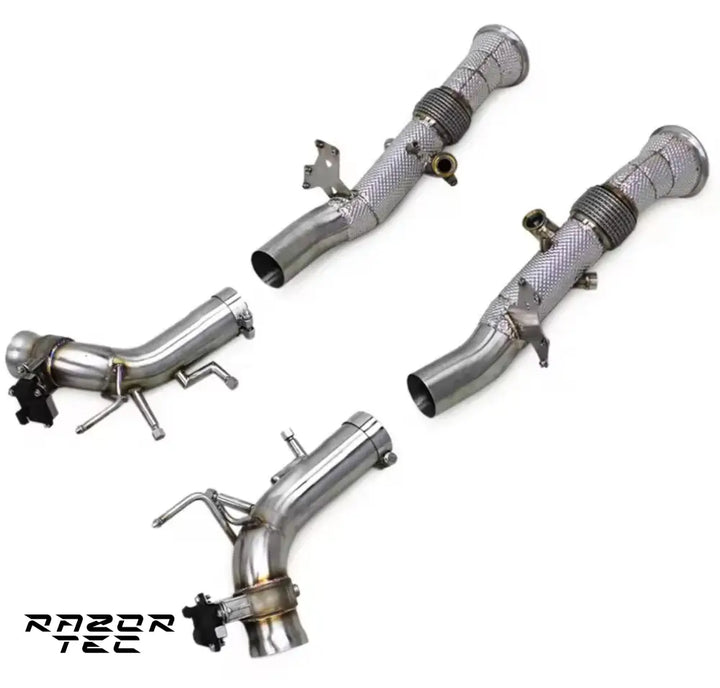 FERRARI 296 GTB DOWNPIPES WITH CATS OR CATLESS
