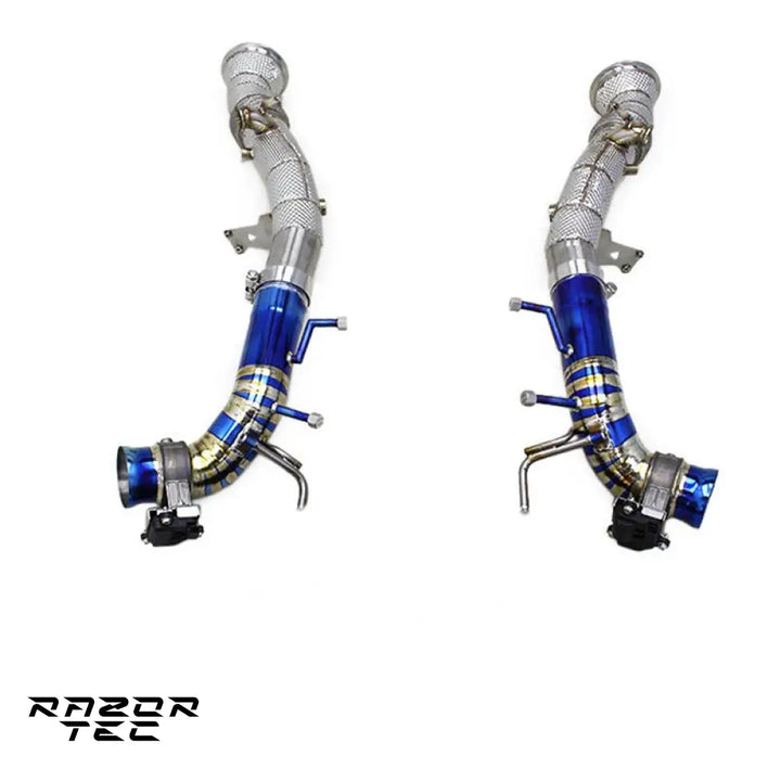 FERRARI 296 GTB DOWNPIPES WITH CATS OR CATLESS