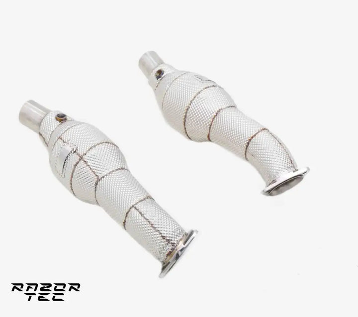 FERRARI F430 DOWNPIPES CATLESS OR WITH SPORT CATS