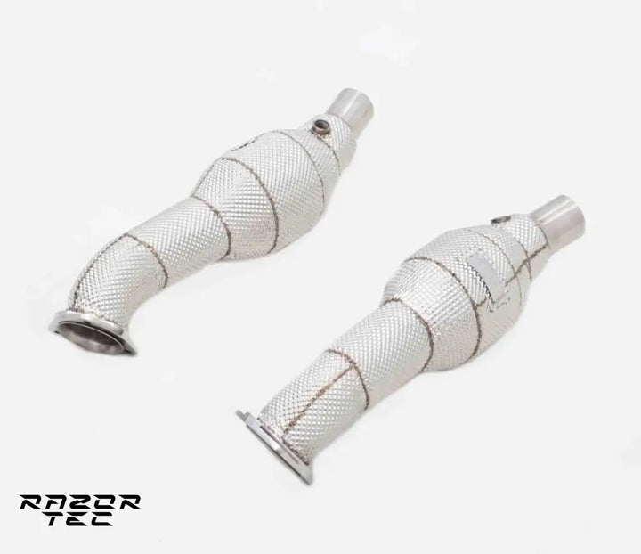 FERRARI F430 DOWNPIPES CATLESS OR WITH SPORT CATS