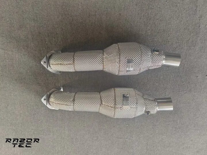FERRARI F430 DOWNPIPES CATLESS OR WITH SPORT CATS