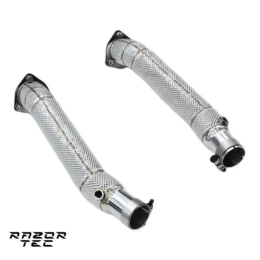 FERRARI F430 DOWNPIPES CATLESS OR WITH SPORT CATS AND HEADERS