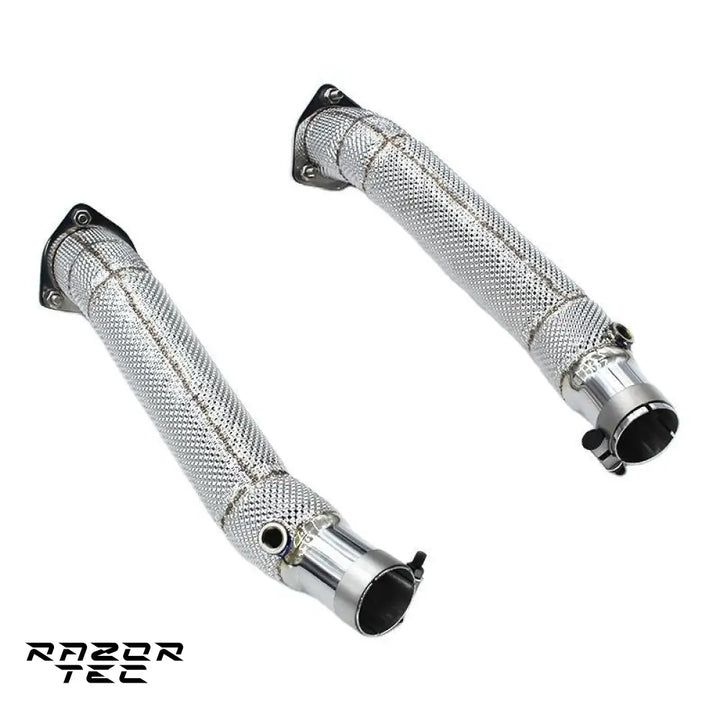 FERRARI F430 DOWNPIPES CATLESS OR WITH SPORT CATS AND HEADERS