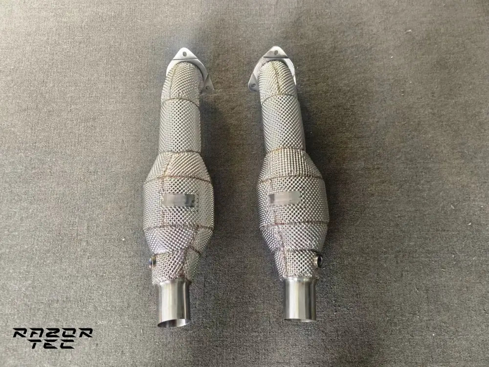 FERRARI F430 DOWNPIPES CATLESS OR WITH SPORT CATS