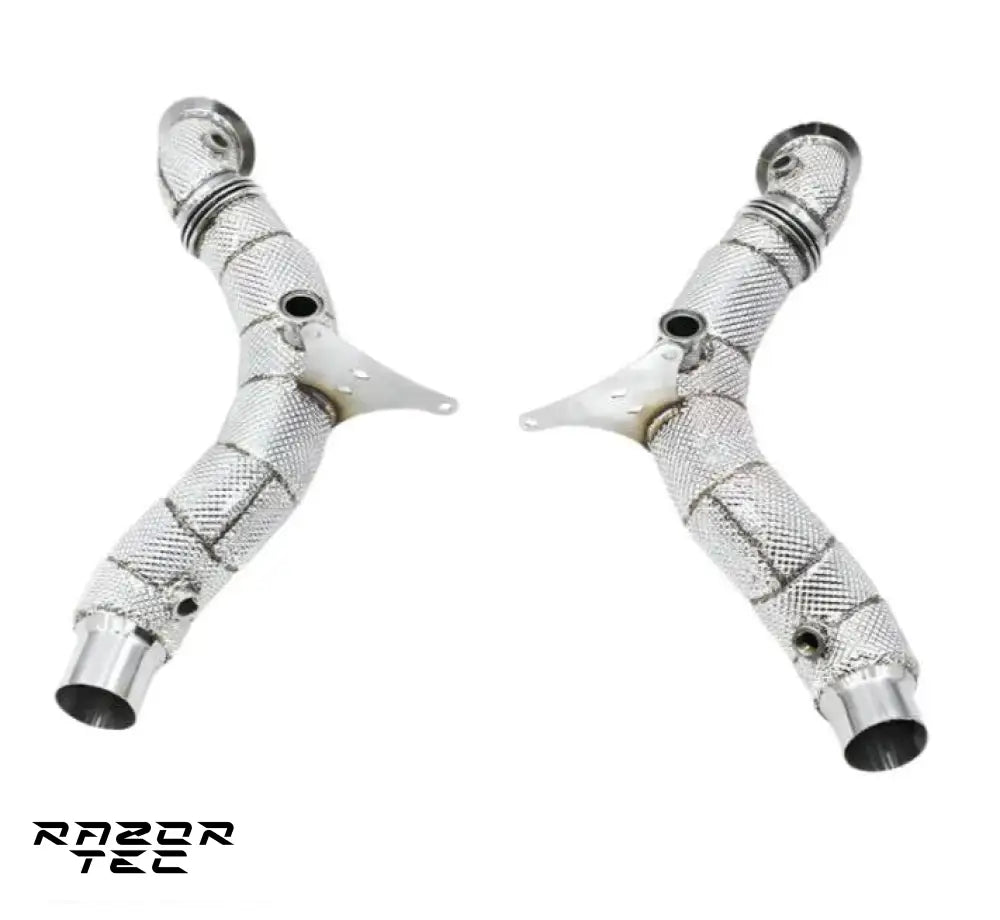 FERRARI F8 DOWNPIPES CATLESS OR WITH CATS