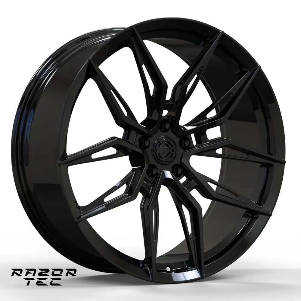 FULLY FORGED RAZOR WHEELS 22’ - GLOSS BLACK
