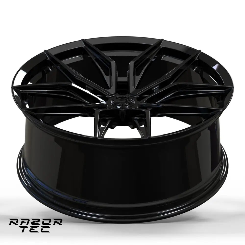 FULLY FORGED RAZOR WHEELS 22’ - GLOSS BLACK