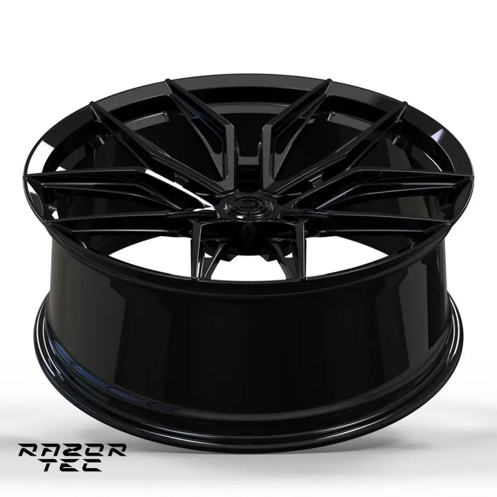 FULLY FORGED RAZOR WHEELS 22’ - GLOSS BLACK