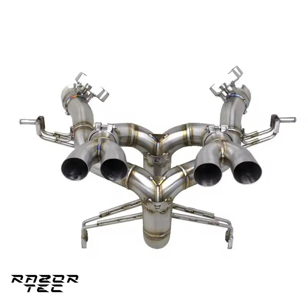 LAMBORGHINI REVUELTO RAZOR STAINLESS STEEL VALVETRONIC EXHAUST SYSTEM