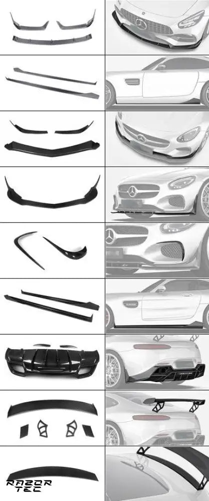 MERCEDES BENZ AMG GT (C190) CARBON FIBER PARTS