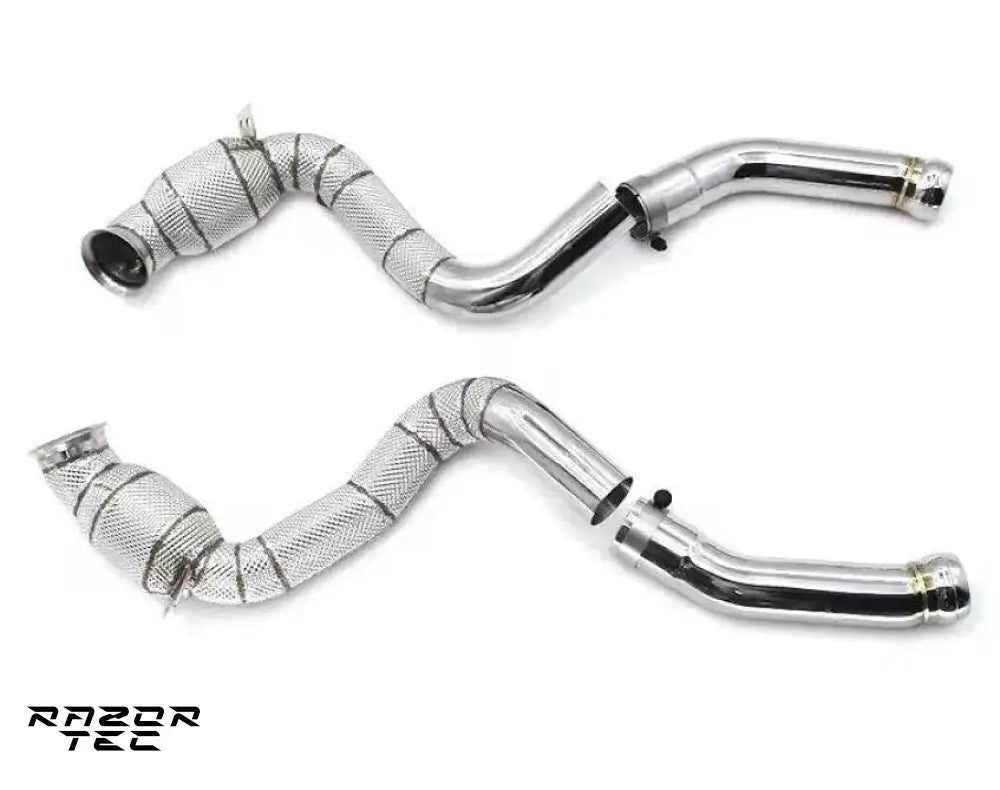 MERCEDES C63S AMG W205 DOWNPIPES CATLESS OR WITH CATS