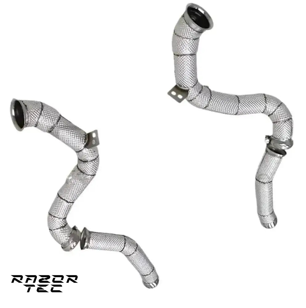 MERCEDES C63S AMG W205 DOWNPIPES CATLESS OR WITH CATS