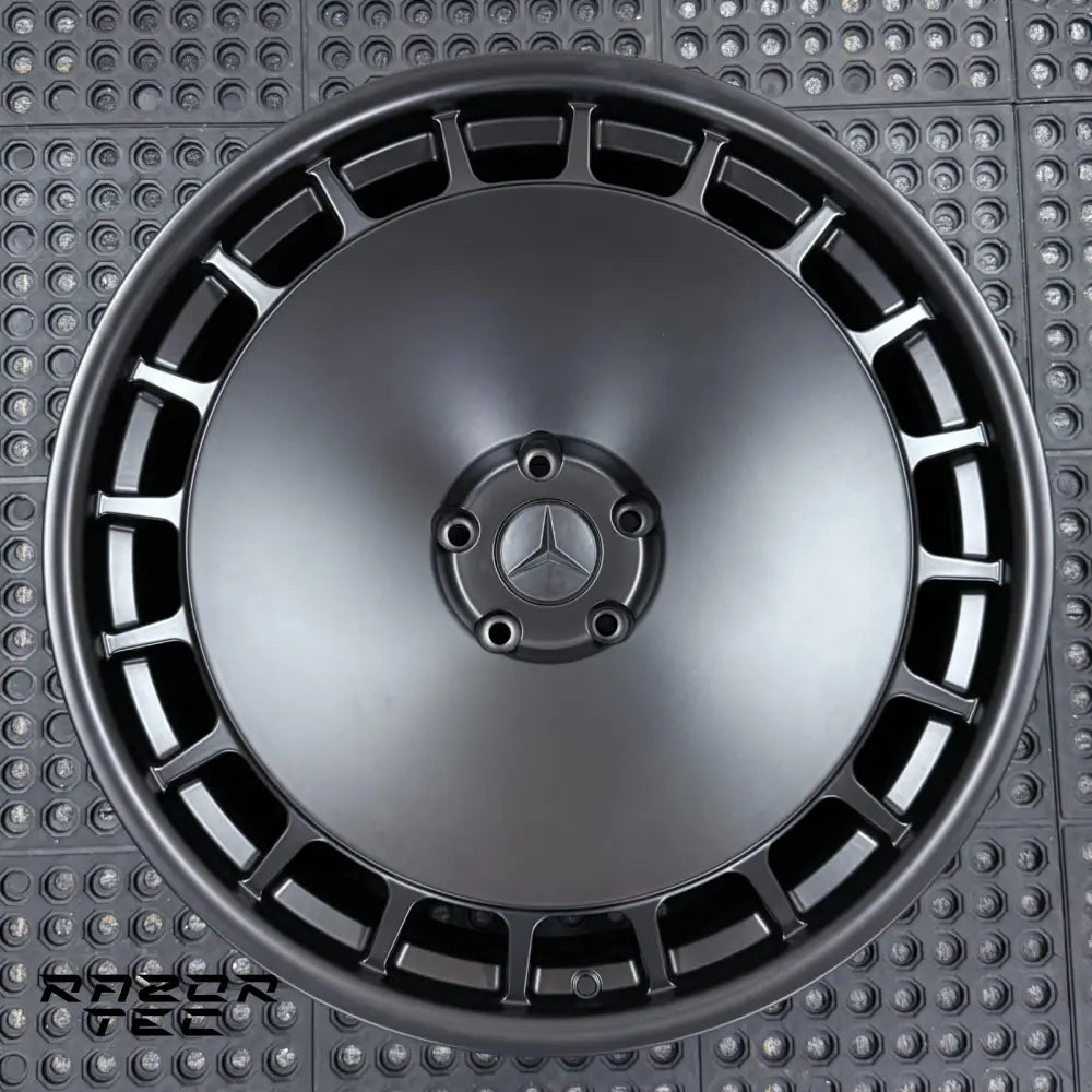 MERCEDES G63 23’ MATT BLACK RAZOR WHEELS - FORGED