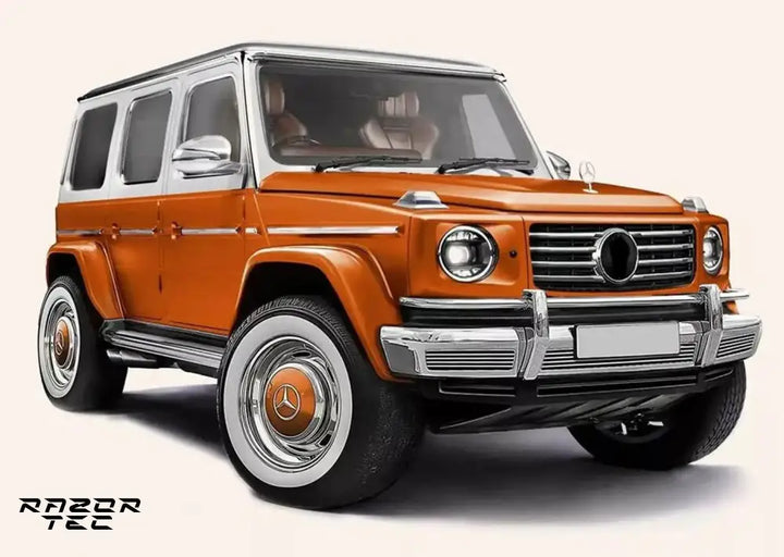 MERCEDES G63 VINTAGE BODY KIT AND CUSTOM WHEELS 2018-2023