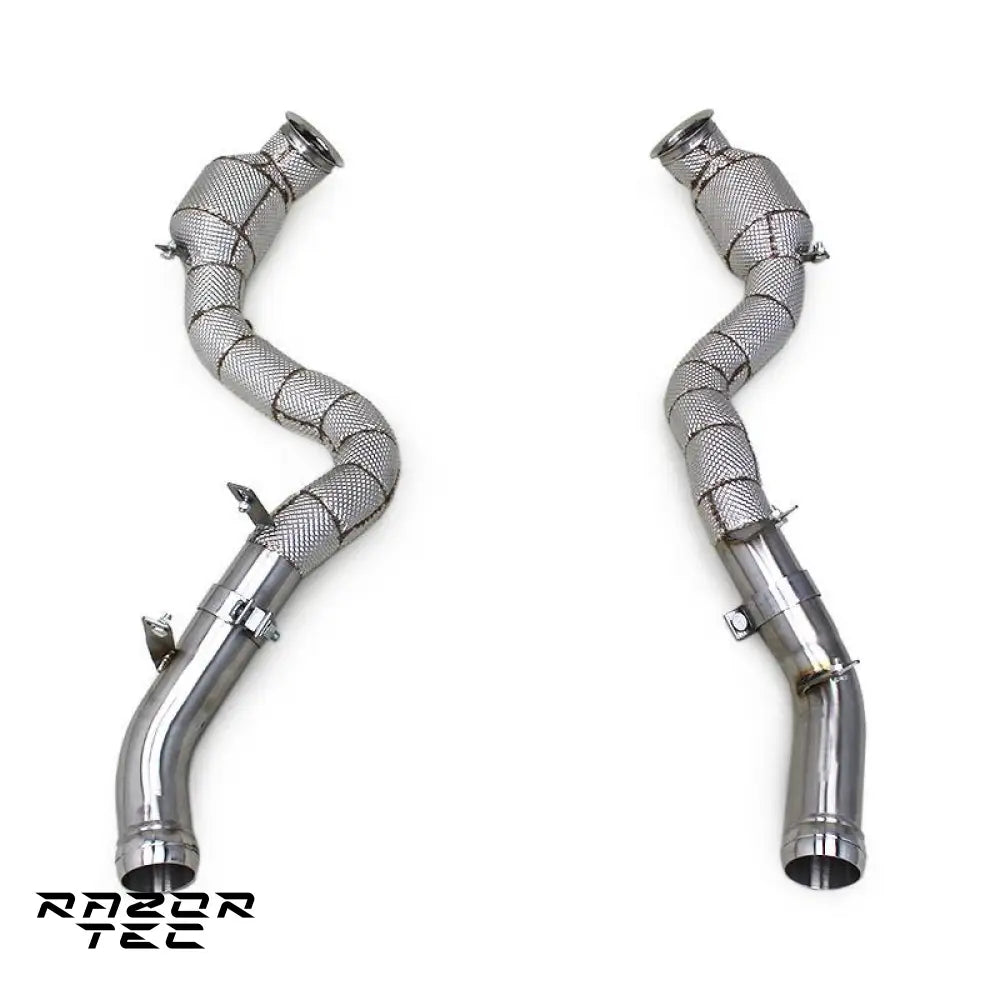 MERCEDES GLC63S AMG DOWNPIPES CATLESS OR WITH SPORT CATS