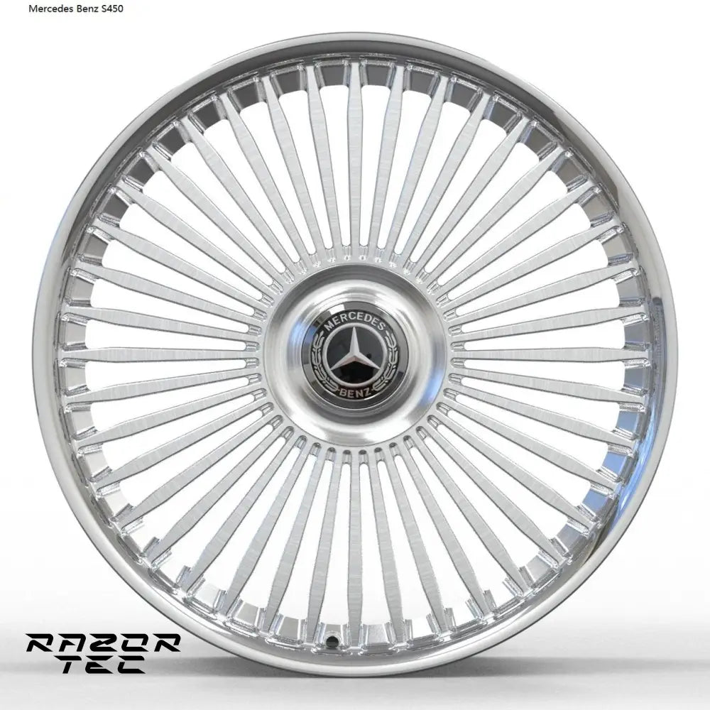 MERCEDES S-CLASS BRUSHED SILVER WHEELS