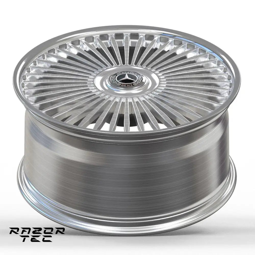 MERCEDES S-CLASS BRUSHED SILVER WHEELS