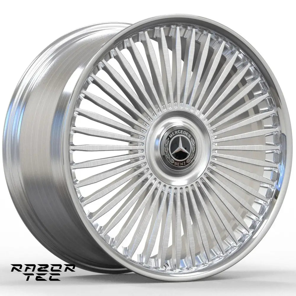 MERCEDES S-CLASS BRUSHED SILVER WHEELS