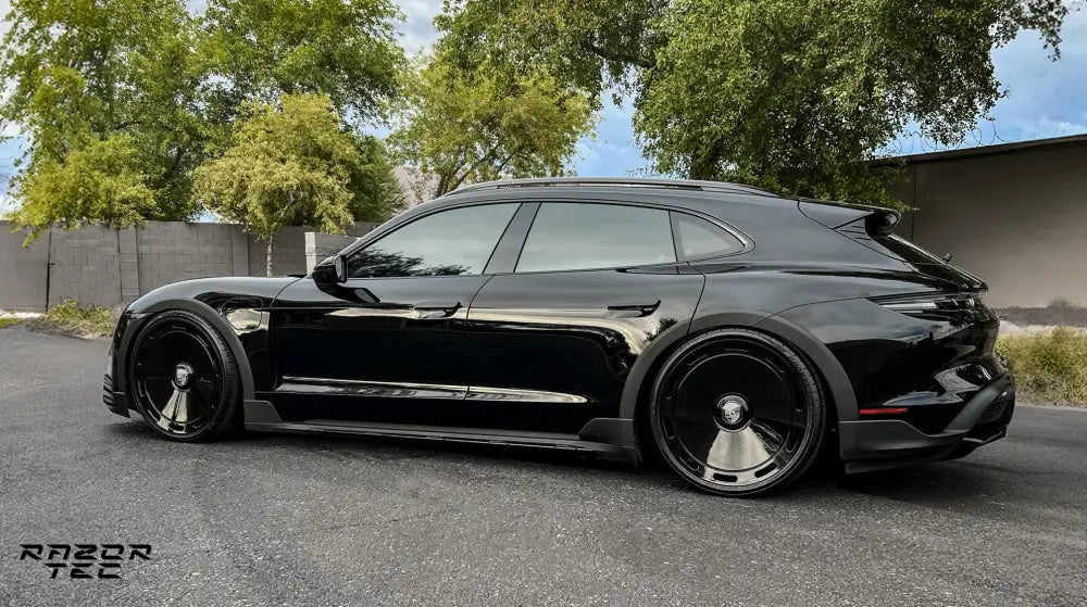 PORSCHE TAYCAN 24 FORGED WHEELS - GLOSS BLACK