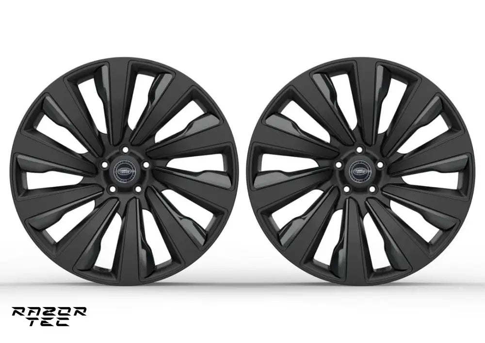 RANGE ROVER FORGED WHEEL SET GLOSS & MATT BLACK FINISH