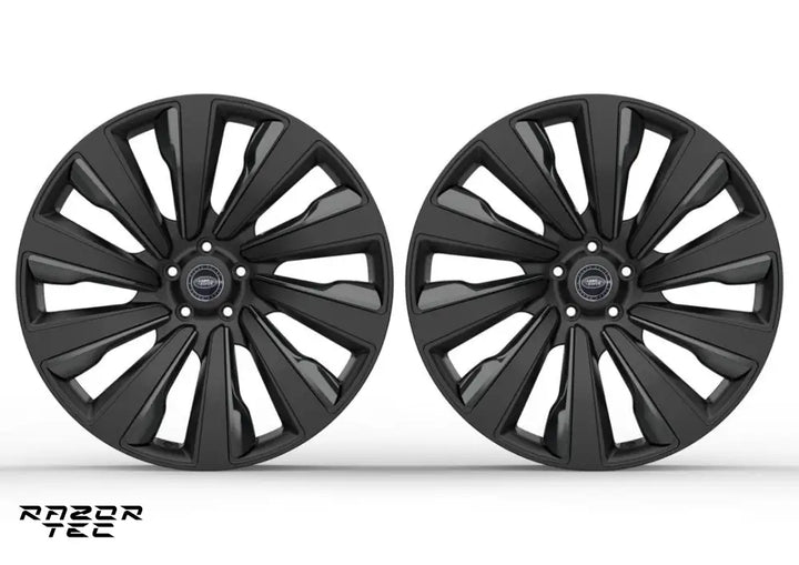 RANGE ROVER FORGED WHEEL SET GLOSS & MATT BLACK FINISH