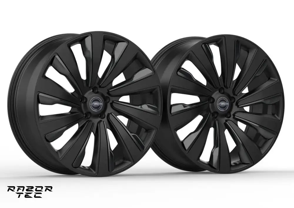 RANGE ROVER FORGED WHEEL SET GLOSS & MATT BLACK FINISH
