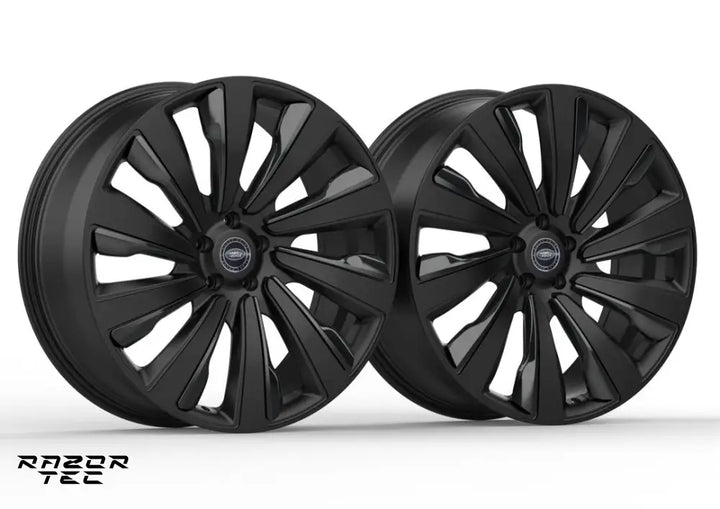 RANGE ROVER FORGED WHEEL SET GLOSS & MATT BLACK FINISH